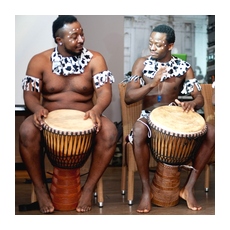 Игра на африканском барабане