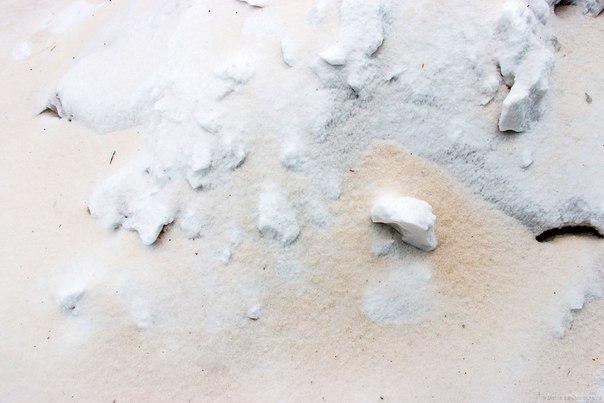 Снег с песком из пустыни Сахара