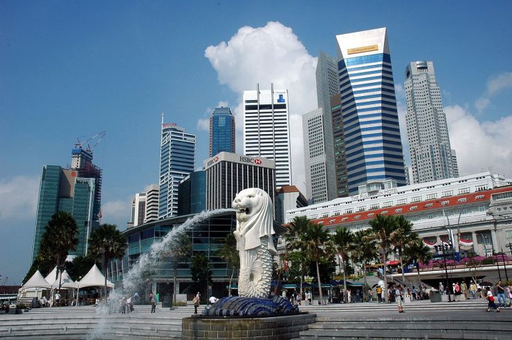 статуя мерлиона в сингапуре