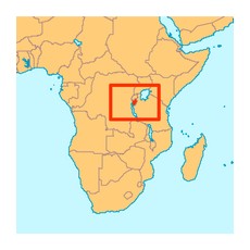 Республика Бурунди на карте Африки