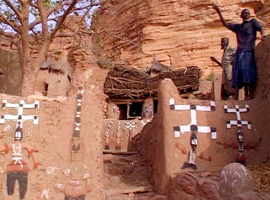 дома Африки в пещерах