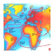 Карта эпохи Великих географических открытий