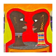 Работа африканского художника Гатиньи Ямокоски