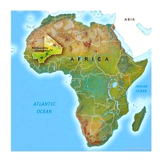 Карта Республики Мали