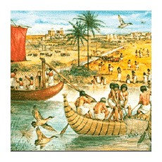 Река Нил в Африке при Древнем Египте